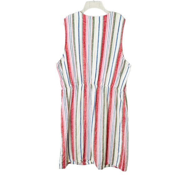 Old Navy Linen Blend Striped Dress - XL - Picture 7 of 8